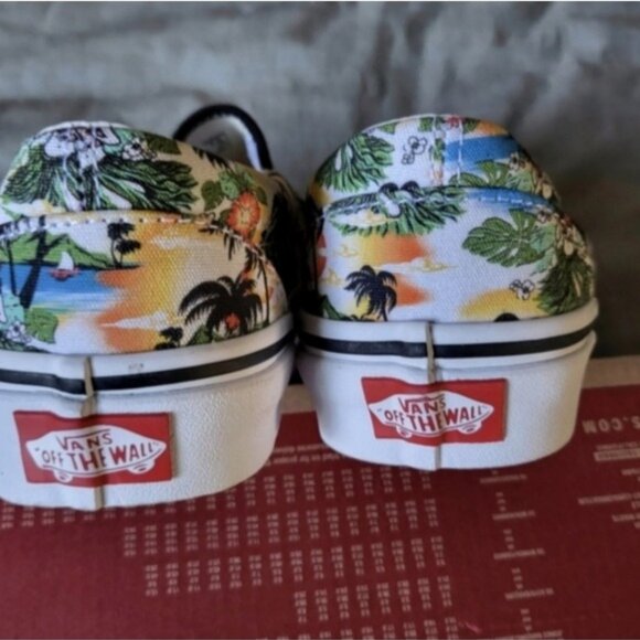 Vans Classic Slip On Aloha Women 5 Black White VNOA5AO86WC (2021) 112025 - Picture 7 of 7